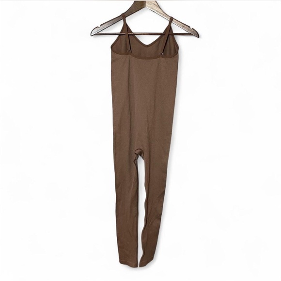 Colsie Chocolate Brown Ribbed Jumpsuit - Picture 2 of 5